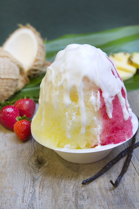 Shave ice with Vanilla bean
